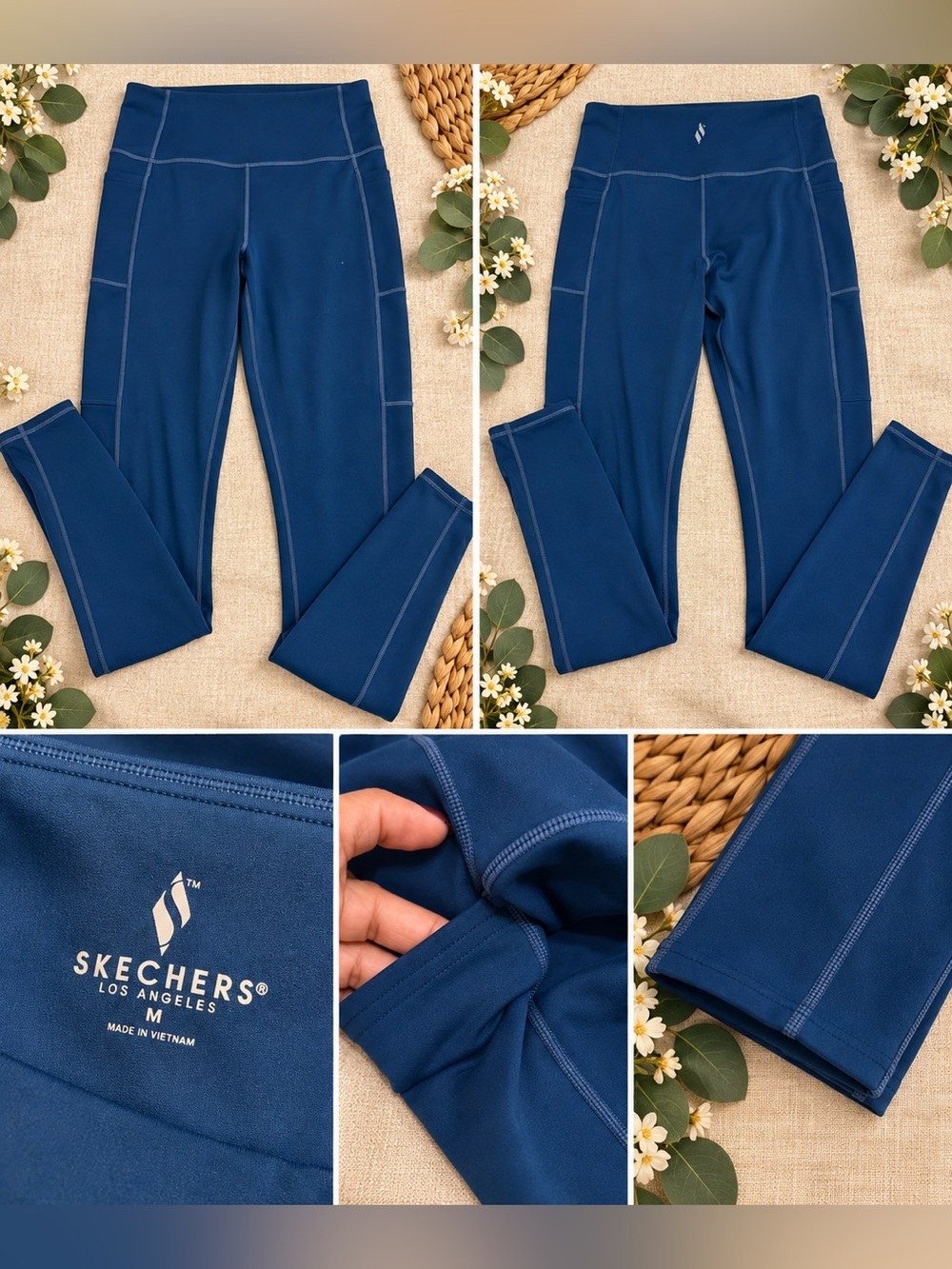 Skechers Women’s Deep Blue High-Rise Jeggings